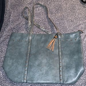 Blue handbag never used